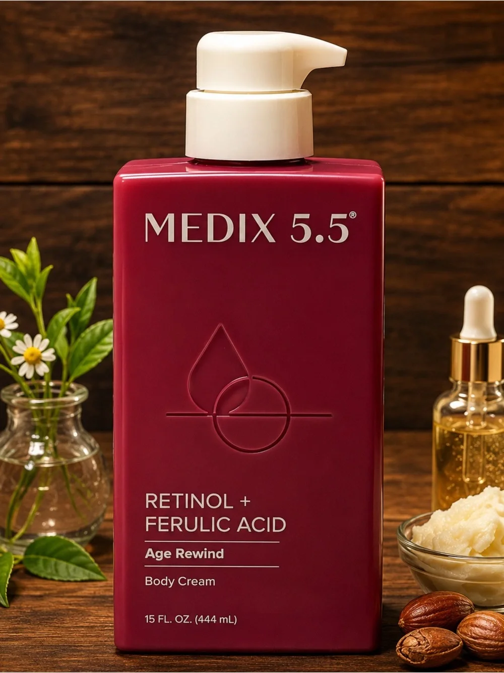 Medix 5.5 Retinol + Ferulic Acid Age Rewind Body Cream 15 oz